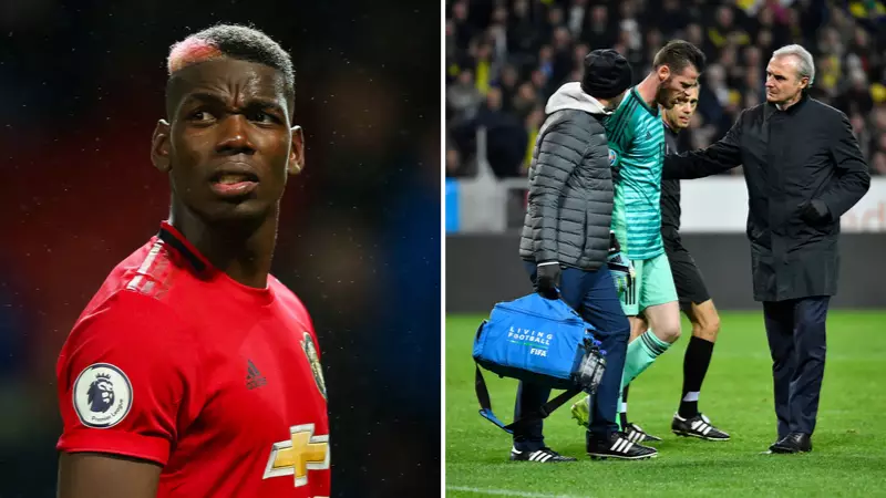 Paul Pogba And David De Gea Ruled Out Of Sunday's Game Against Liverpool