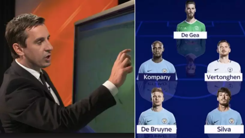 Gary Neville Picks His Premier League Team Of The Year And It's Causing Debate 