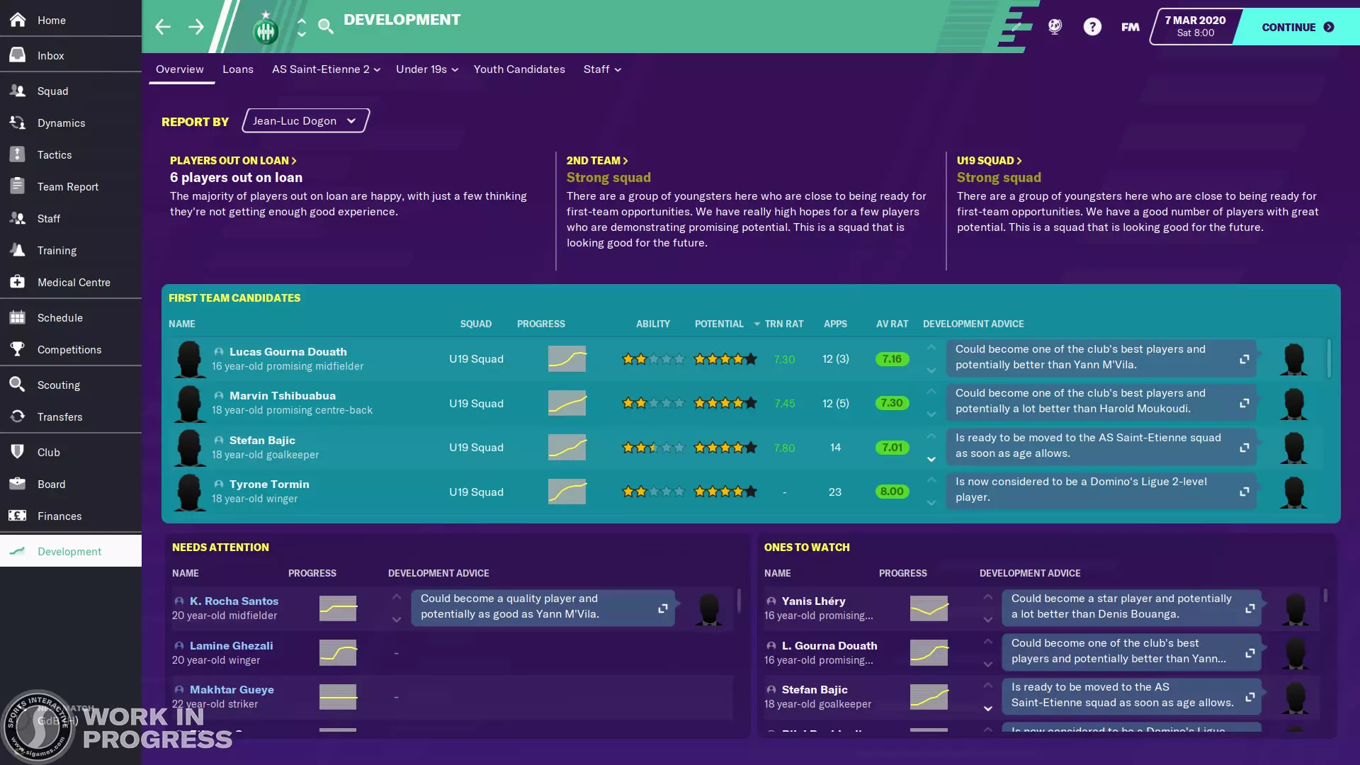 The Development Centre. Image: Football Manager