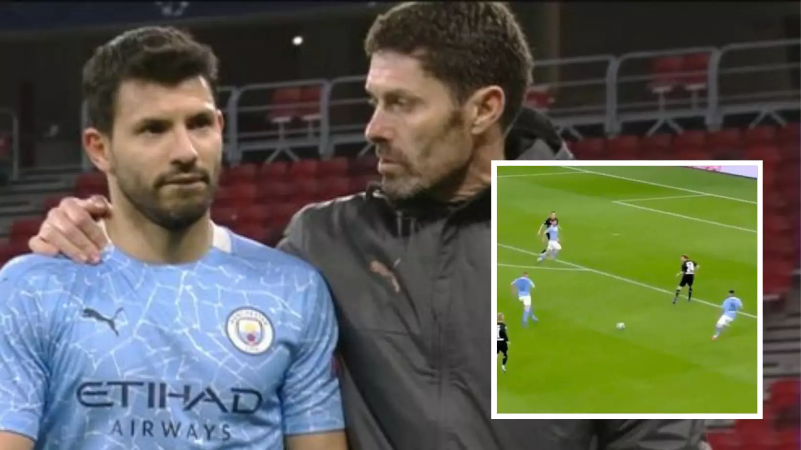 Sergio Aguero Left The Pitch Complaining After Champions League Win: "They Don't Pass Me The Ball"