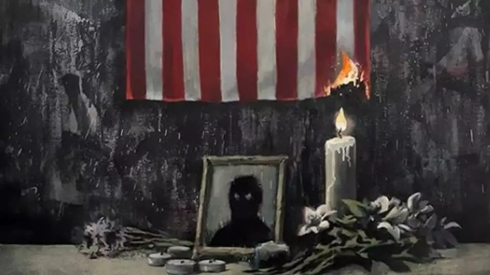 Banksy Shares Latest Work Inspired By The Death Of George Floyd