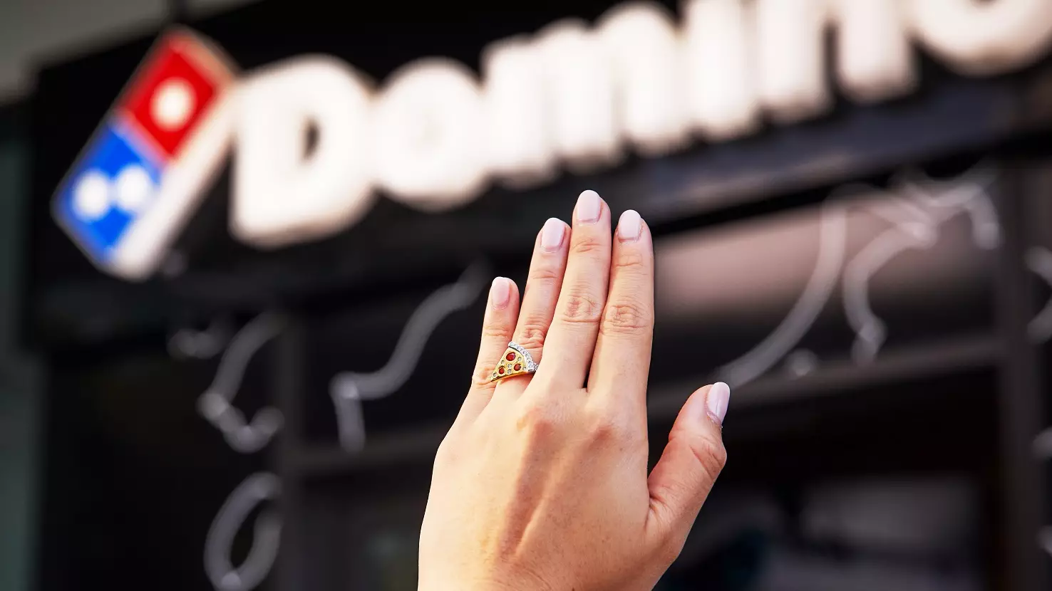 Domino's Australia Creates Diamond-Encrusted Engagement Ring For Valentine's Day