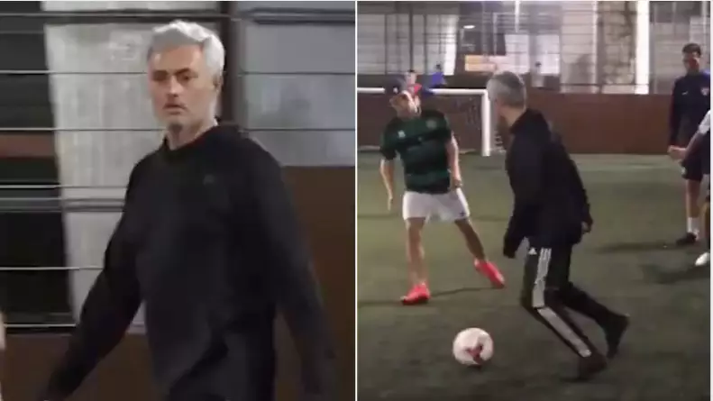 Jose Mourinho Plays 5-A-Side Football Just Like You Would Expect 