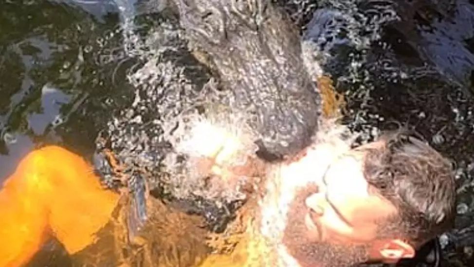Man 'Nibbled' By Alligator 'Buddy' While Taking A Dip In Florida 