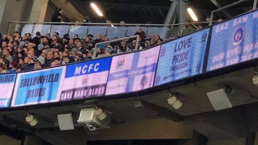 Fans Do Not Approve Of Manchester City's Digital Flags At Etihad Stadium
