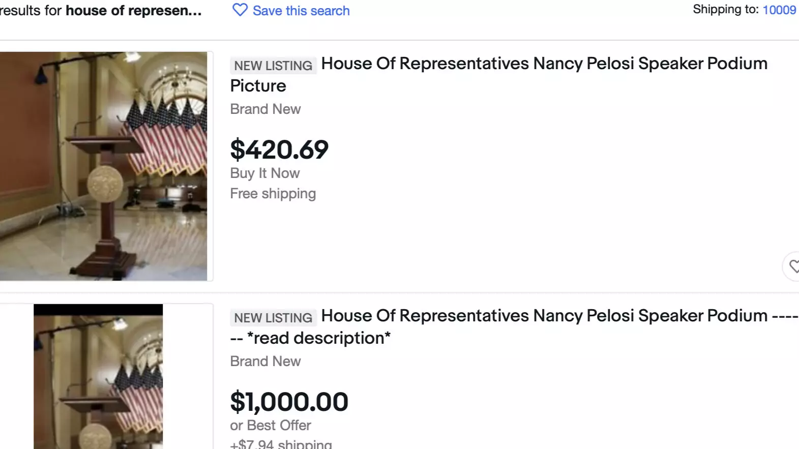 People Are Claiming To Sell Podium From The House Of Representatives Online
