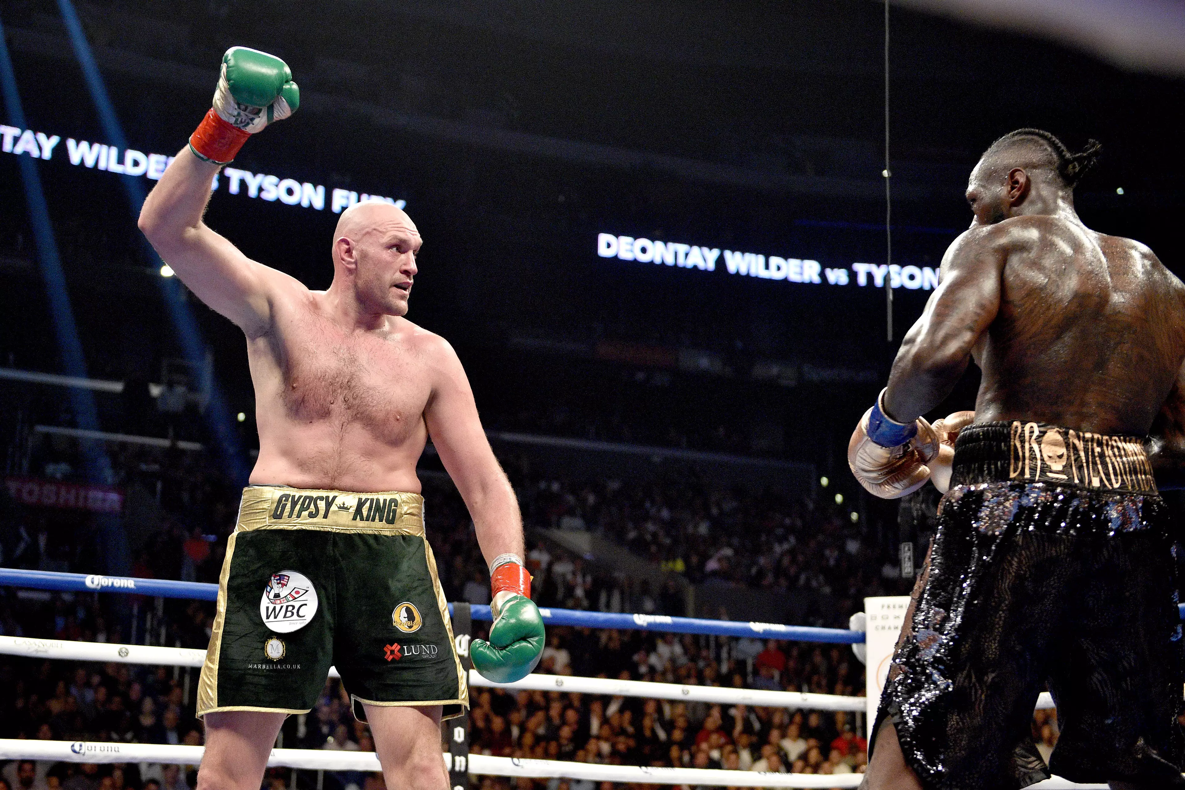 Tyson Fury drew with Deontay Wilder in Los Angeles.