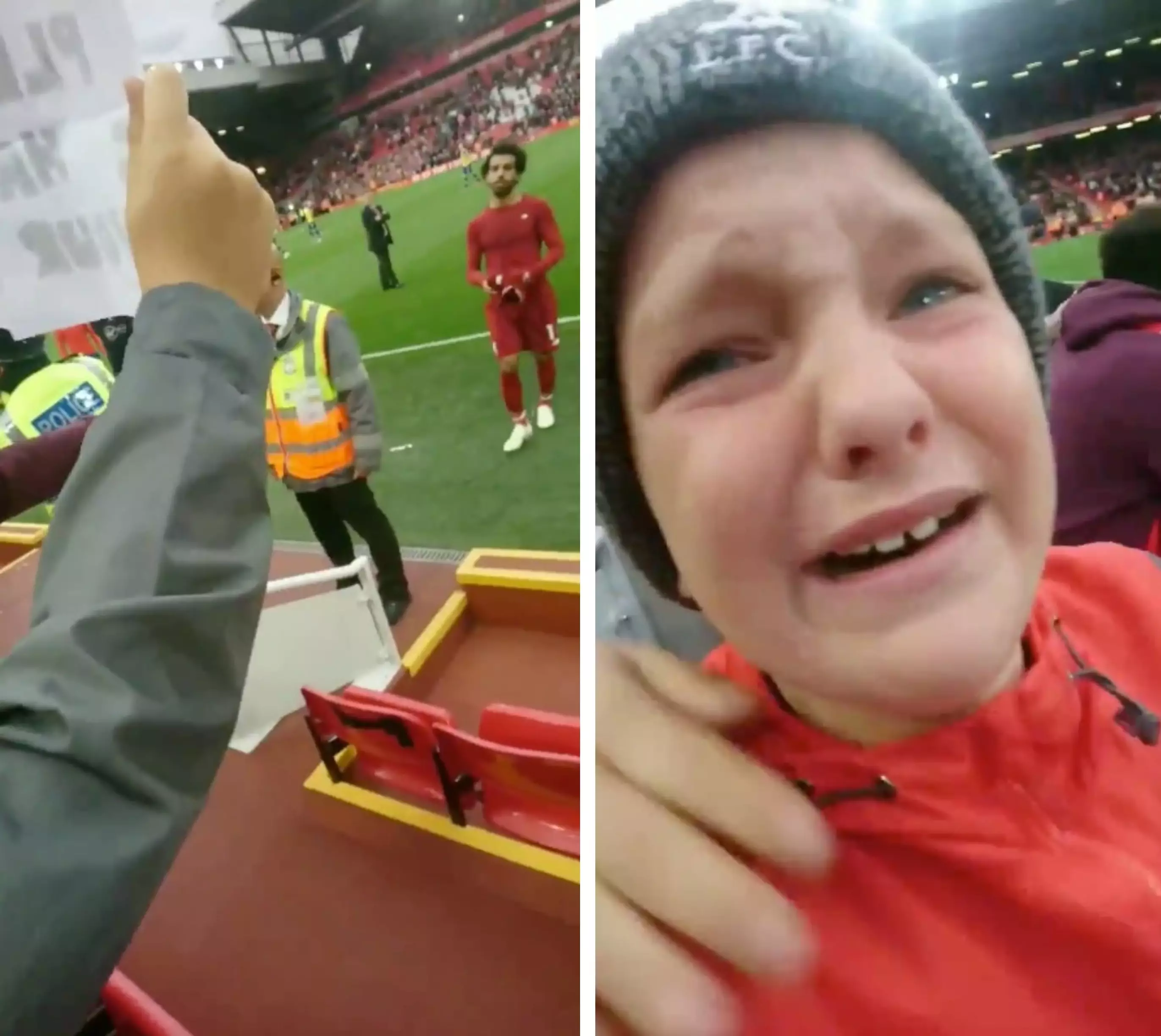 8-Year-Old Fan Bursts Into Tears After Salah Hands Him His Shirt