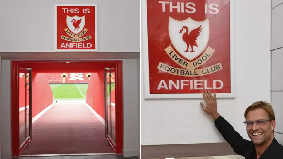 Liverpool Players Will Now Be Allowed To Touch The 'This Is Anfield' Sign