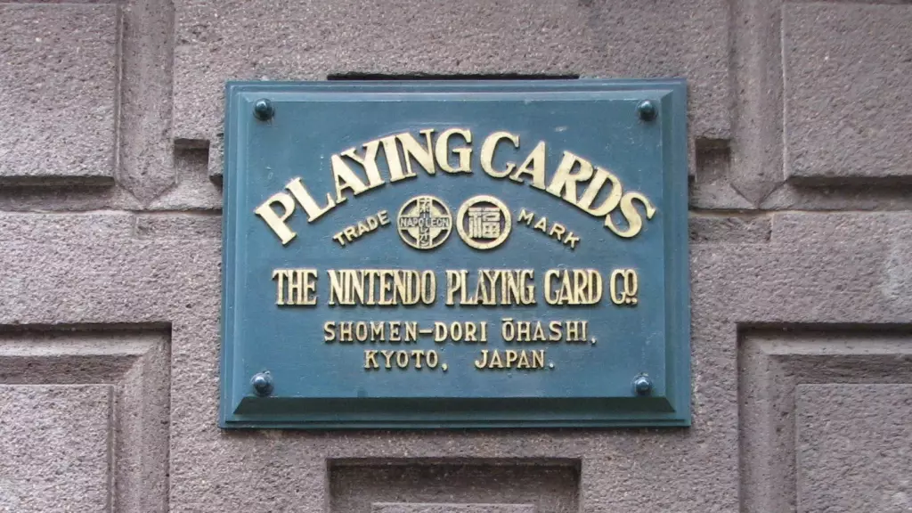 The sign you'll find outside the old Nintendo headquarters