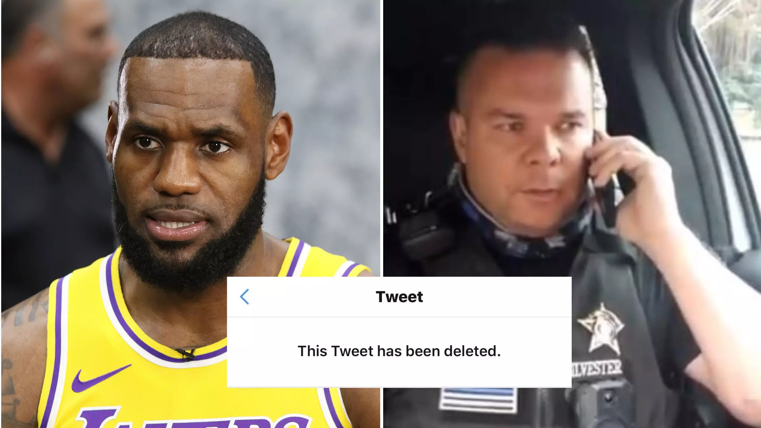 LeBron James' Controversial Deleted Tweet About Police Officer Mocked By Cop In TikTok