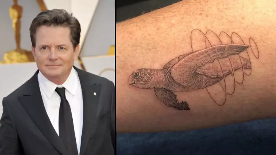 Michael J. Fox Gets His First Tattoo At 57