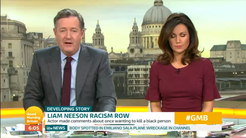 ​Piers Morgan Slams Liam Neeson For Recent Race-Related Comments