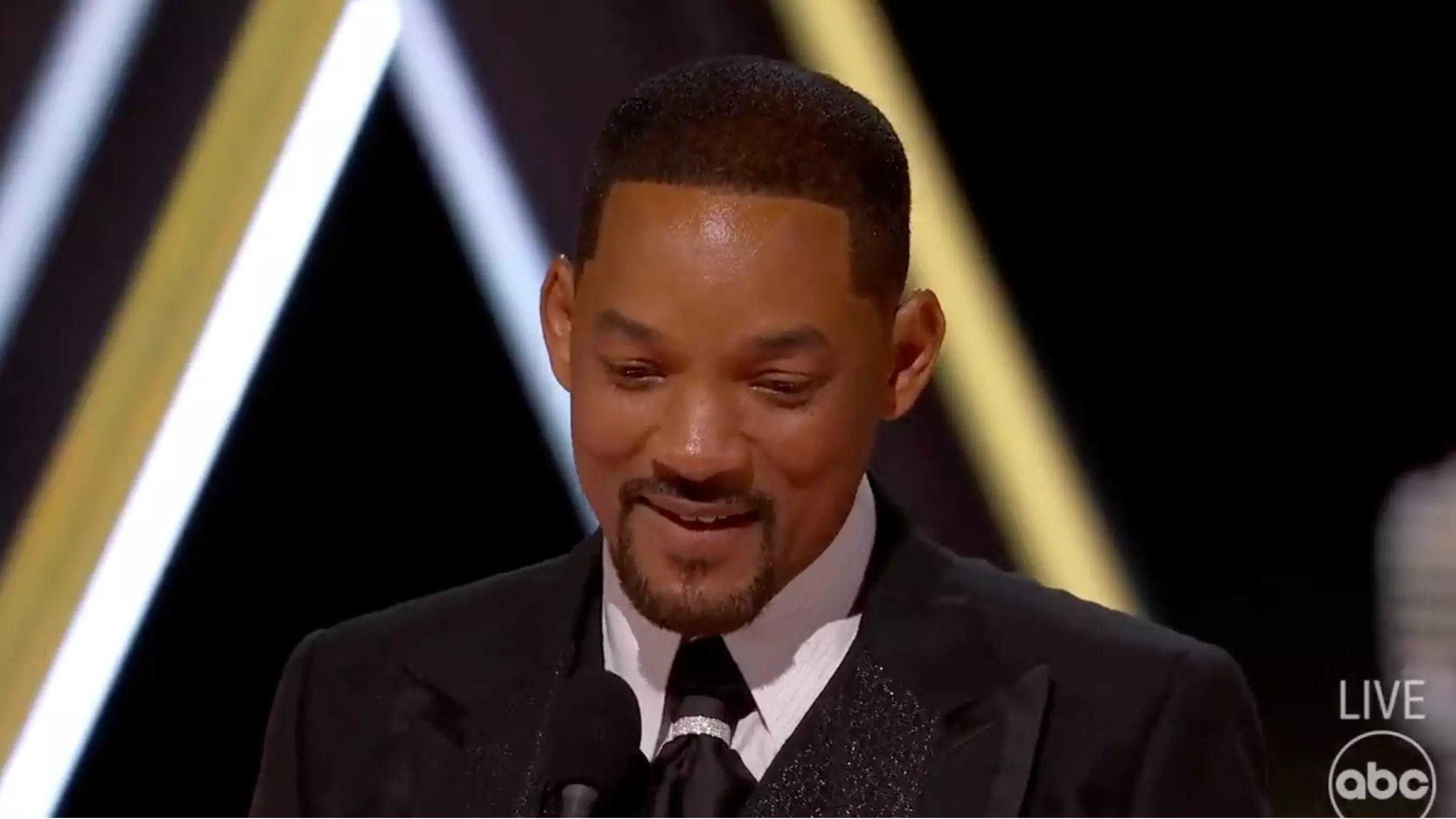 Will Smith delivered an emotional speech. (