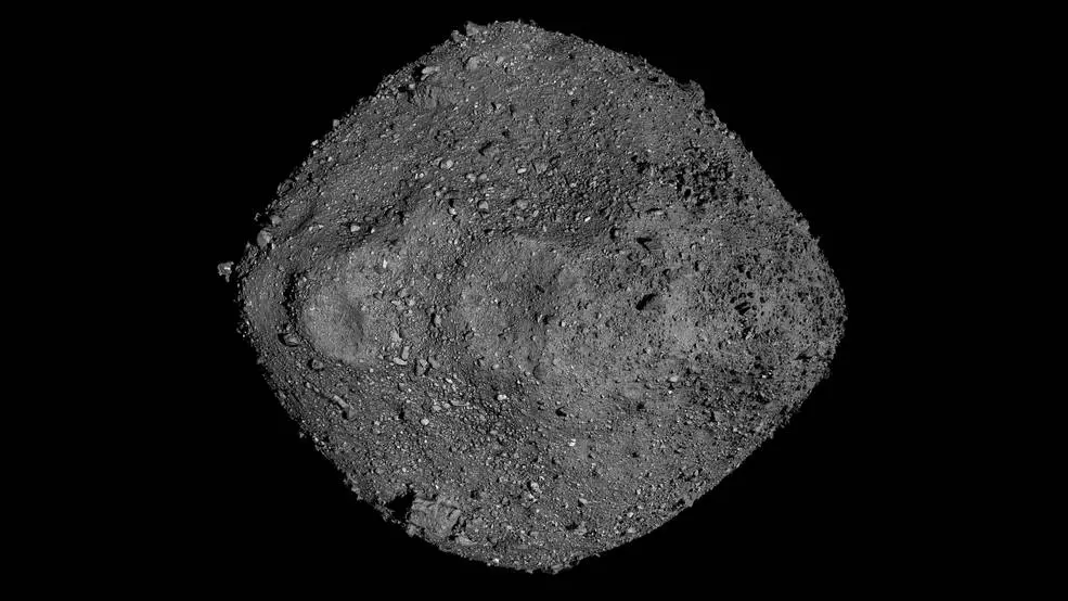 Mosaic of Bennu created using observations made by NASA's OSIRIS-REx spacecraft.
