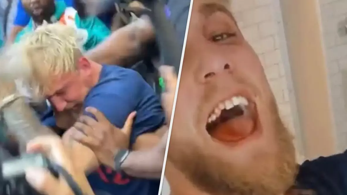 Jake Paul Left With Black Eye After Squaring Up To Floyd Mayweather 