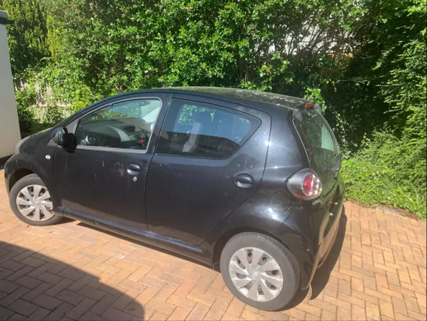 The Toyota Aygo that has had to be sold.
