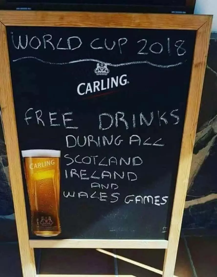 'Free' drinks, here. 