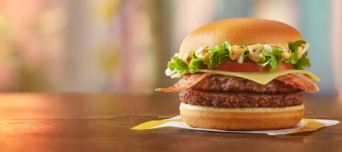 McDonald's Bacon Clubhouse Double Burger.