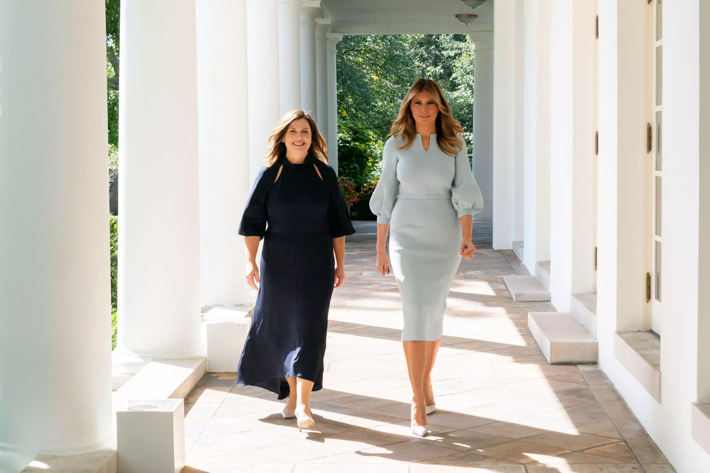 Jenny Morrison with Melania Trump.