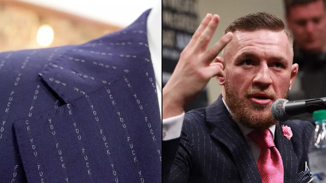 Conor McGregor's 'F**k You' Suit Is Available To Buy In The UK