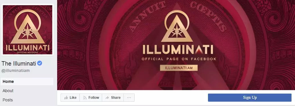 Illuminati Fully Confirmed After Facebook Verifies Their Page