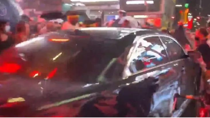 Car Drives Into Supporters At Black Lives Matter March In New York 