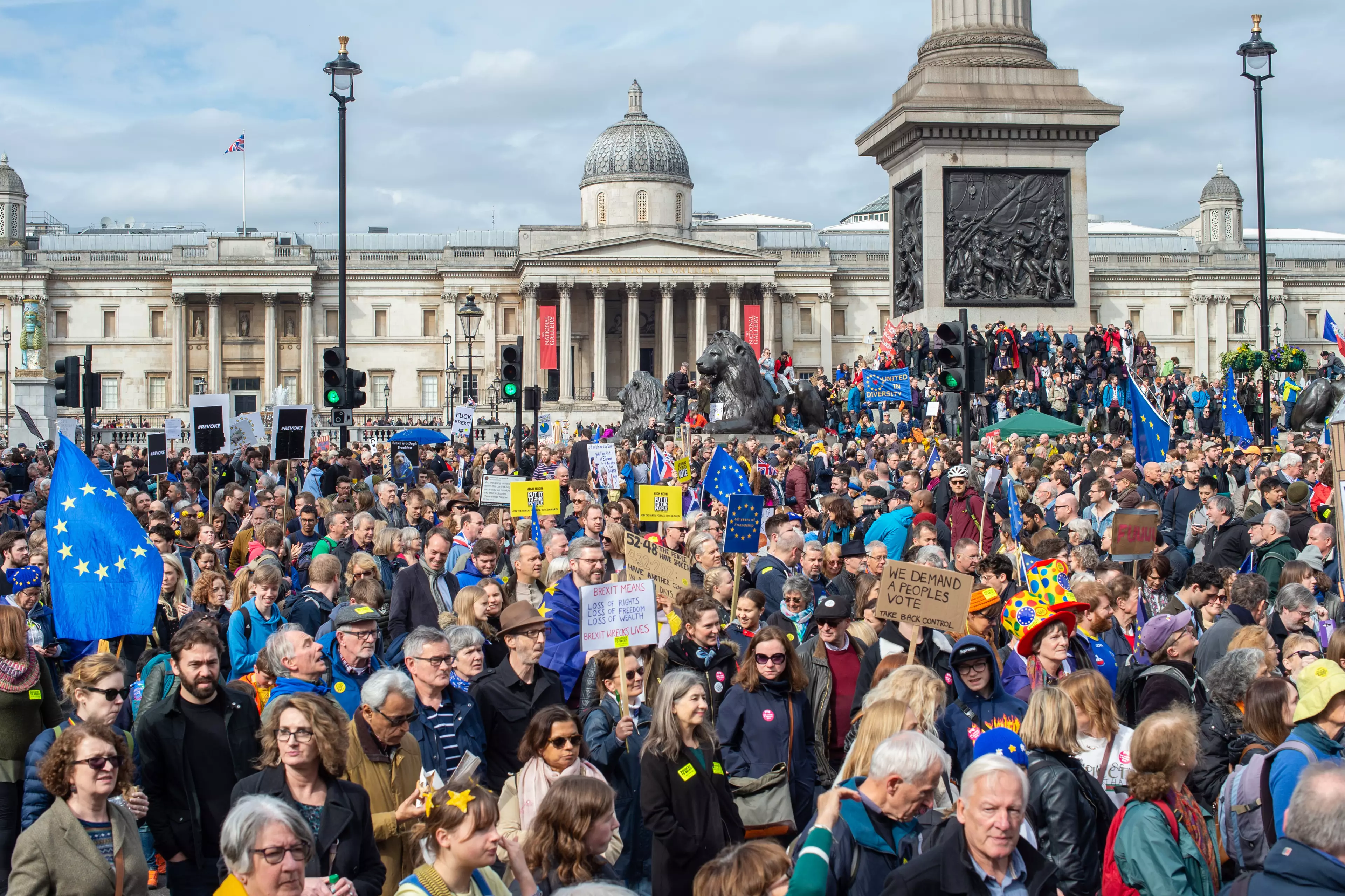 Around a million people marched in London to demand a 'People's Vote' on Brexit.