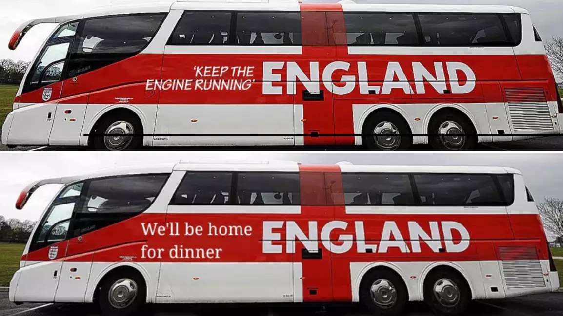 England Fans Asked To Pick Slogan For World Cup Team Bus, The Responses Are Gold