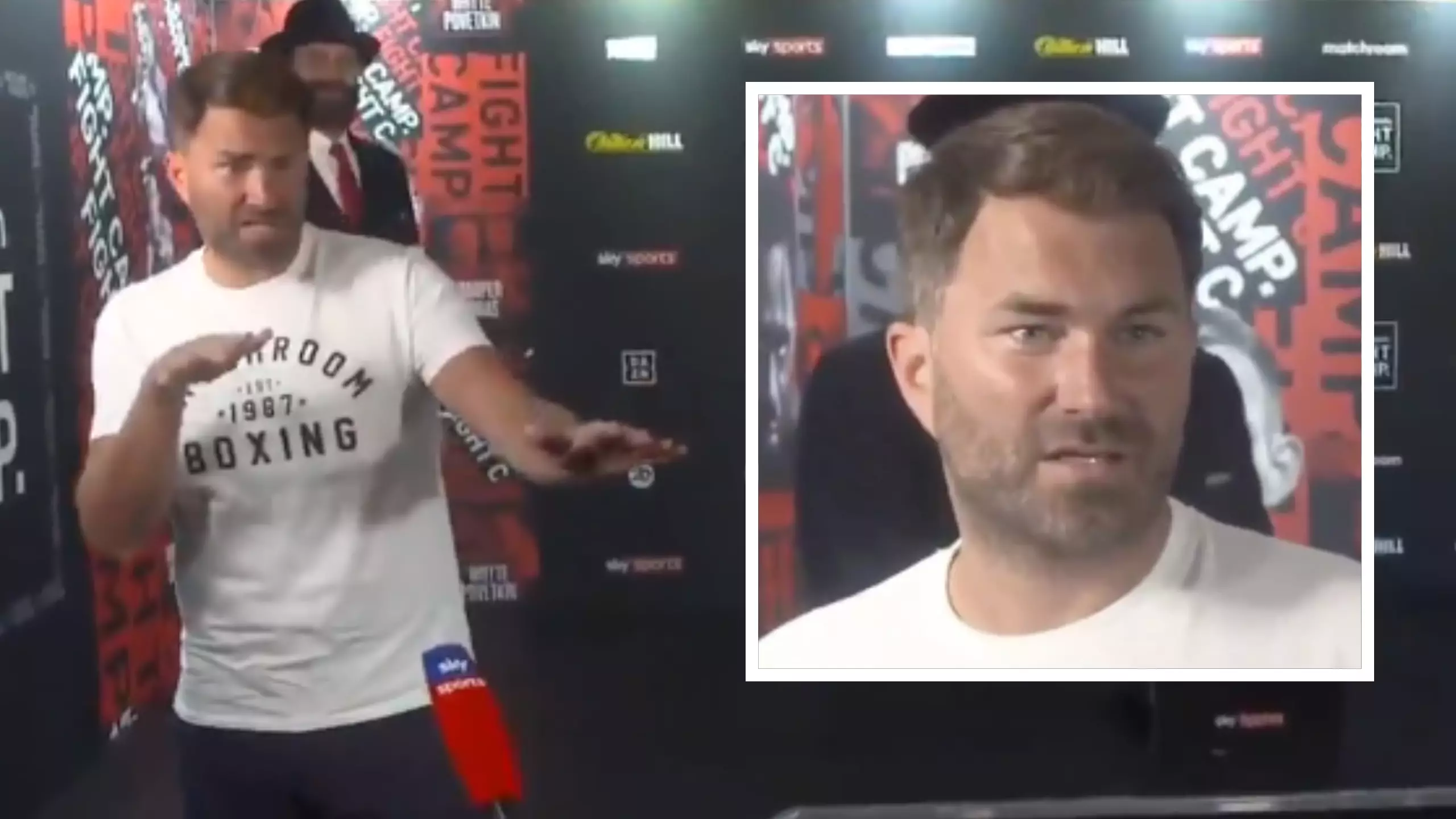 Eddie Hearn Says "Cha'mone Motherf**kers" Live On Sky Sports - Not Knowing He Was Live