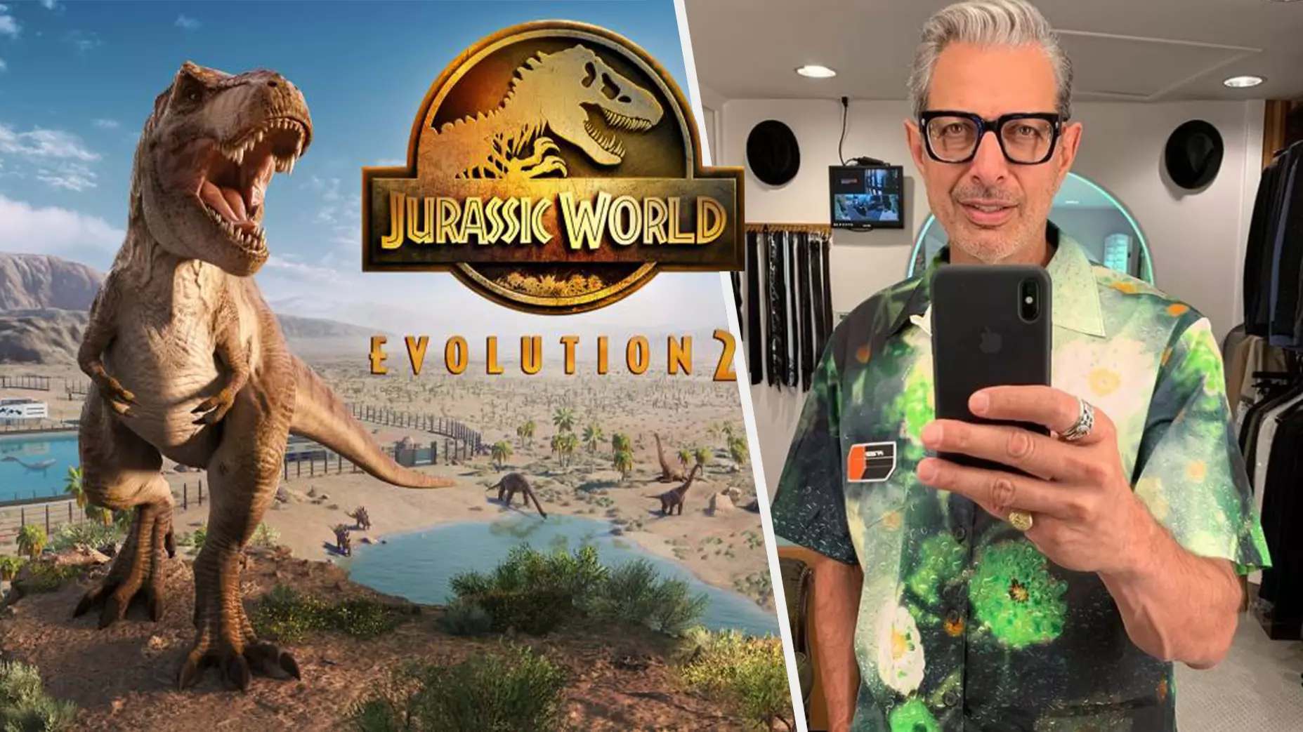 Jeff Goldblum Reacting To New Dinosaurs In 'Jurassic World Evolution 2' Is Very Wholesome