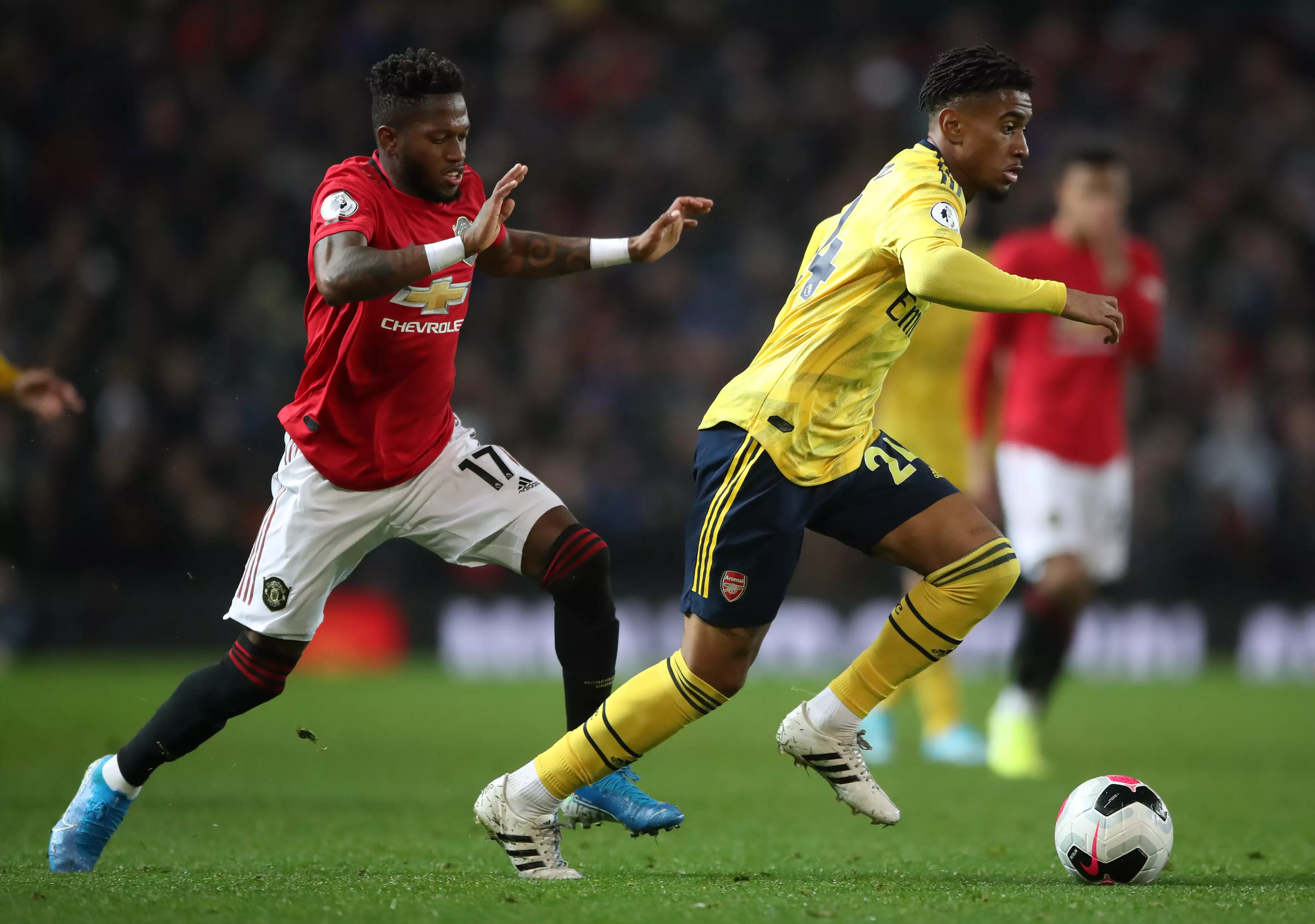 Fred came on during Manchester United's 1-1 draw with Arsenal on Monday night