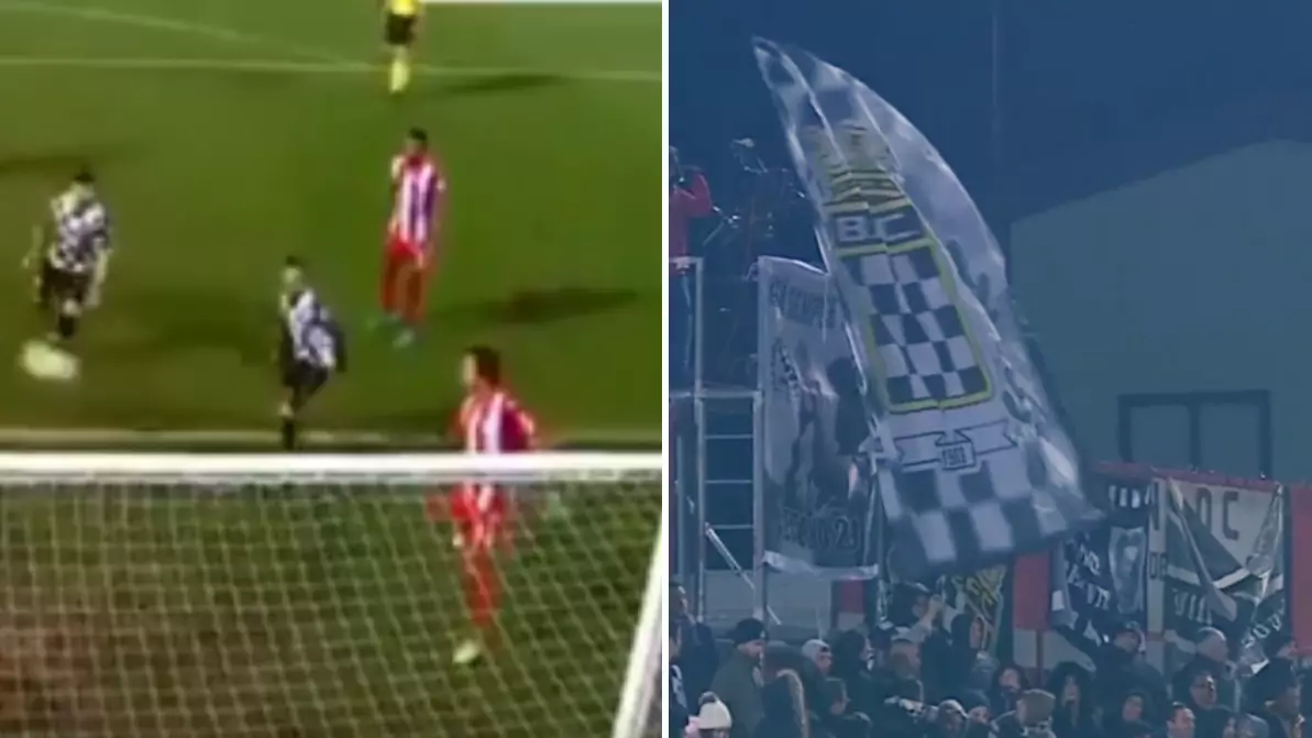 Watch: The Incredible Moment A Giant Flag Stops VAR Being Used
