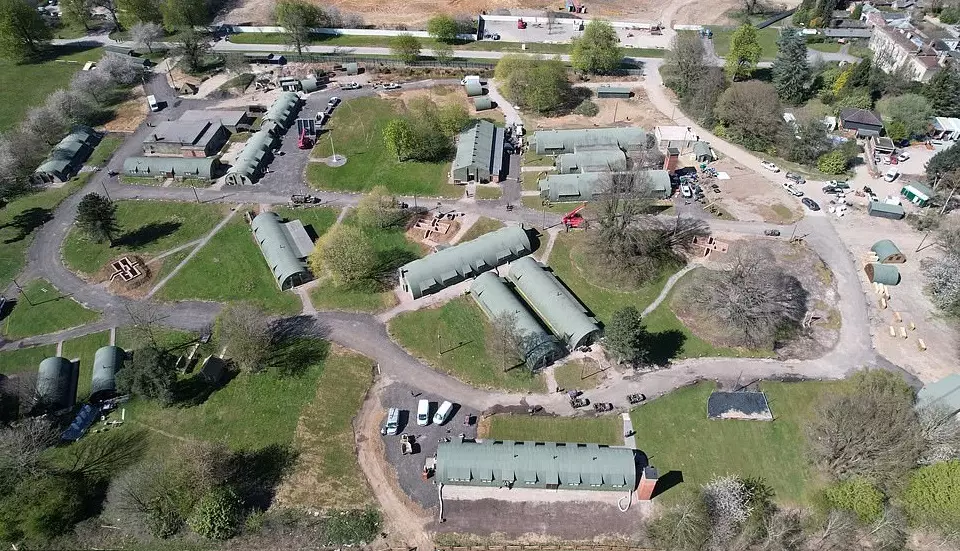 A huge military base set has been created in Buckinghamshire.