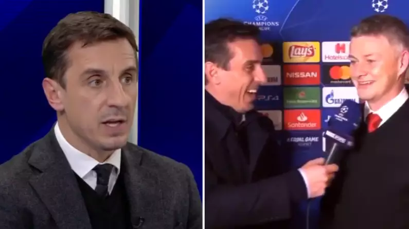 Gary Neville's Post PSG Interview With Ole Gunnar Solskjaer Hasn't Aged Well