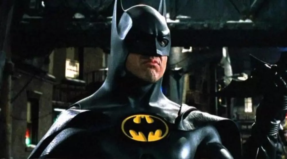 Michael Keaton as Batman.