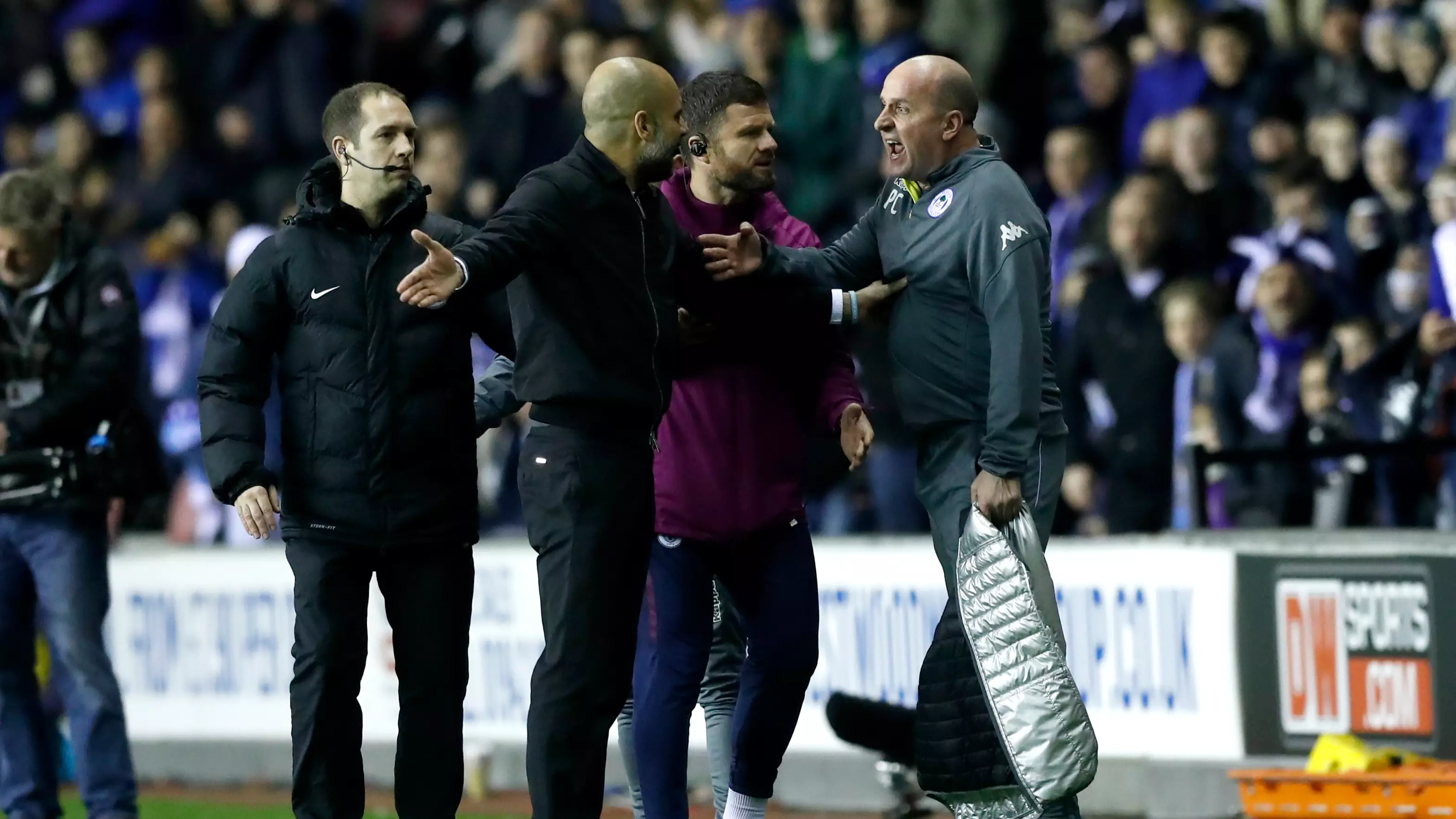 Man City Players Were Left 'Stunned' At What Guardiola Did At Half-Time Against Wigan