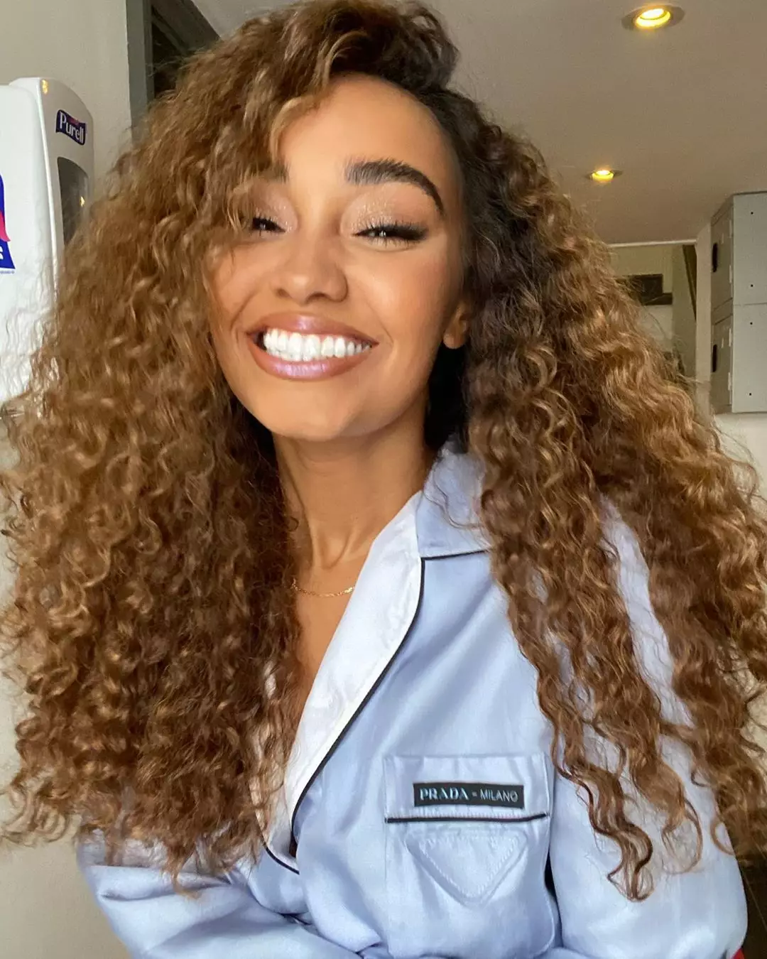 Little Mix singer Leigh-Anne Pinnock announced the happy news on Instagram (