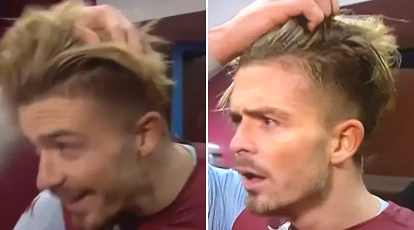 Jack Grealish Doesn't Look Too Happy After Teammates Mess His Hair Up