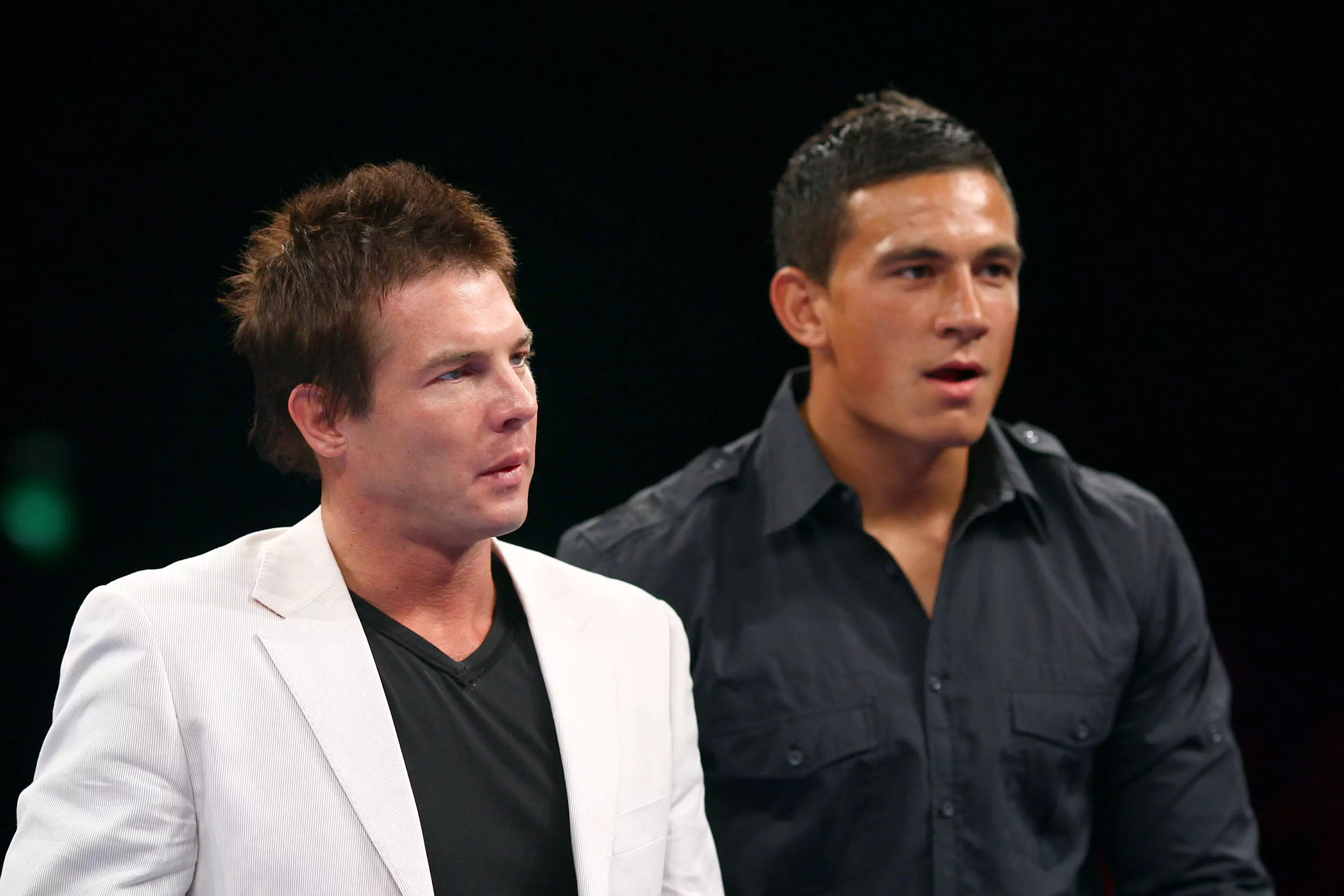 Ben Cousins and Sonny Bill Williams in 2008.