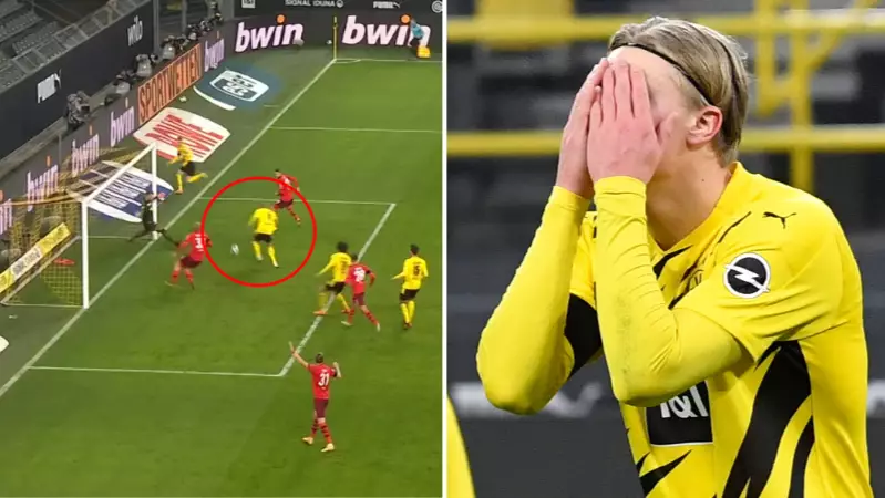 Erling Haaland Proves He's Human With Glaring Miss In Borussia Dortmund Defeat 