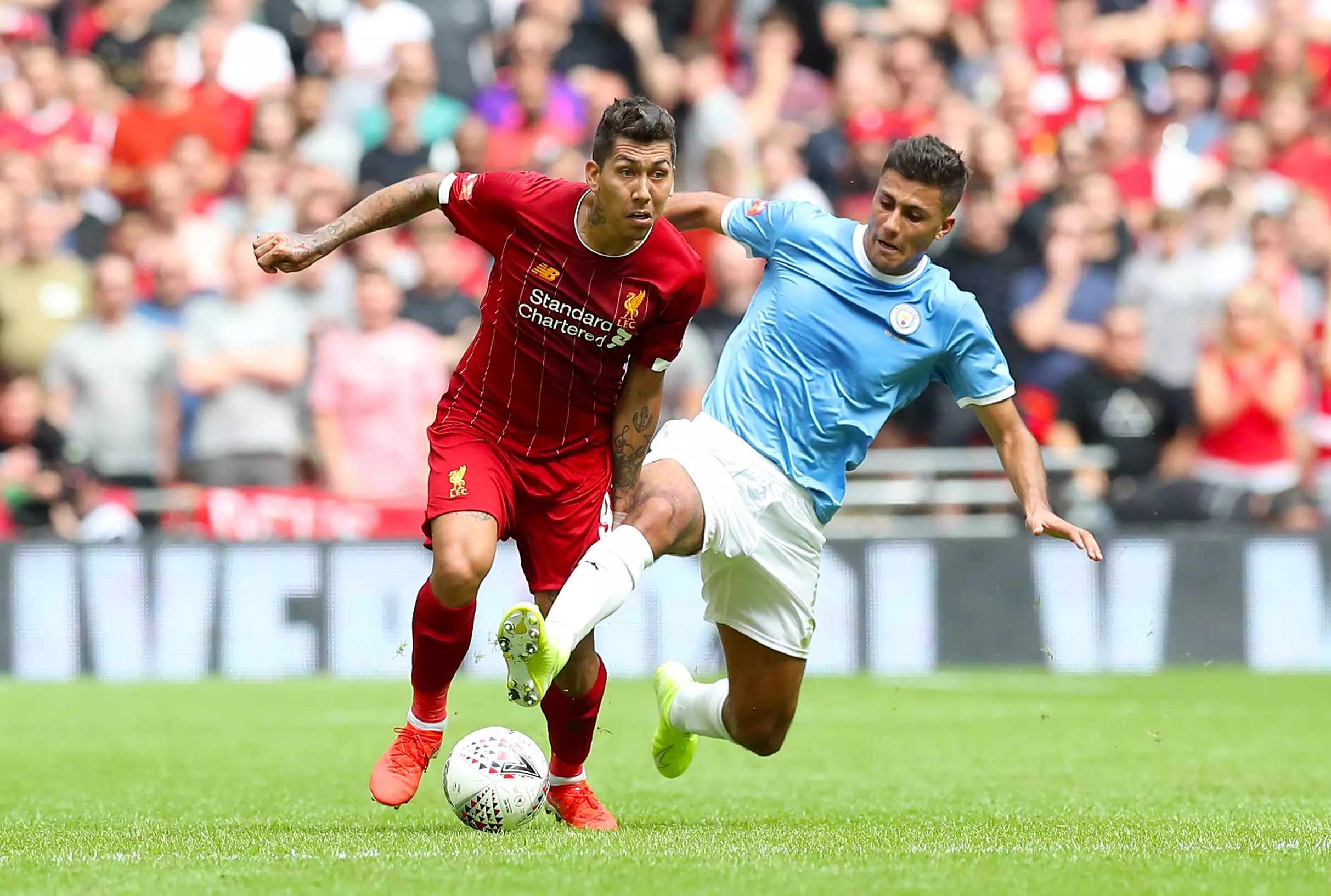 Manchester City's £62.5m midfielder Rodri played against Liverpool in the Community Shield