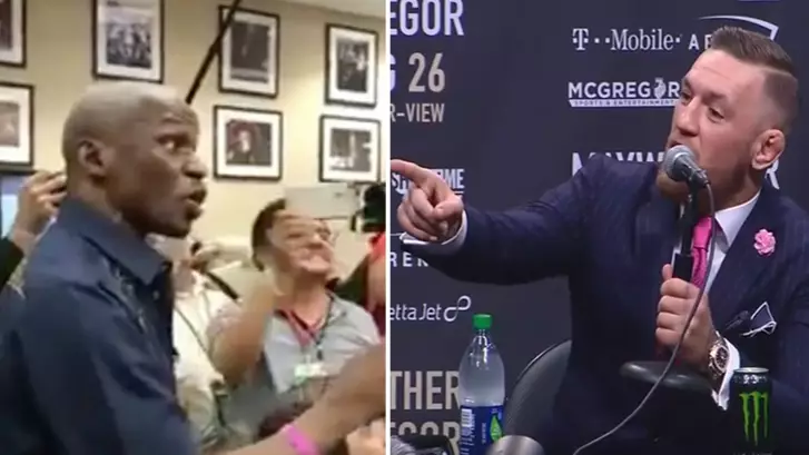 Floyd Mayweather's Dad Storms Press Conference But Isn't Prepared For Conor McGregor