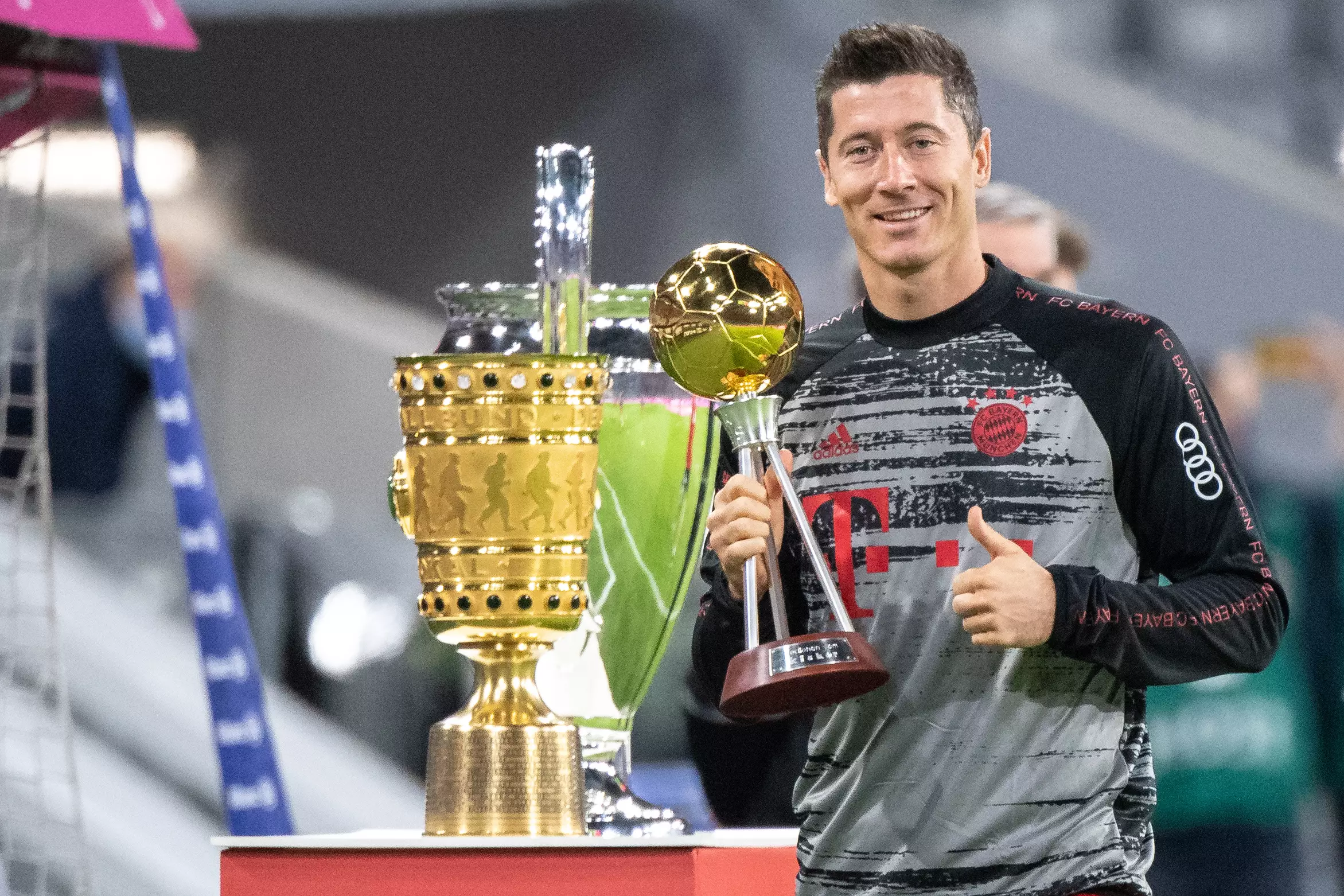 Lewandowski's picked up lots of silverware this year. Image: PA Images