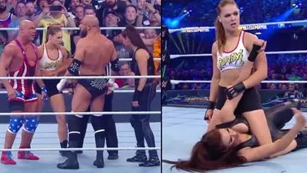 Ronda Rousey Wins Her First WWE Match At Wrestlemania