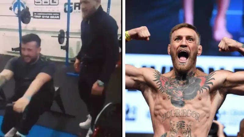 Conor McGregor Helps Disabled MMA Fighter At Local Gym