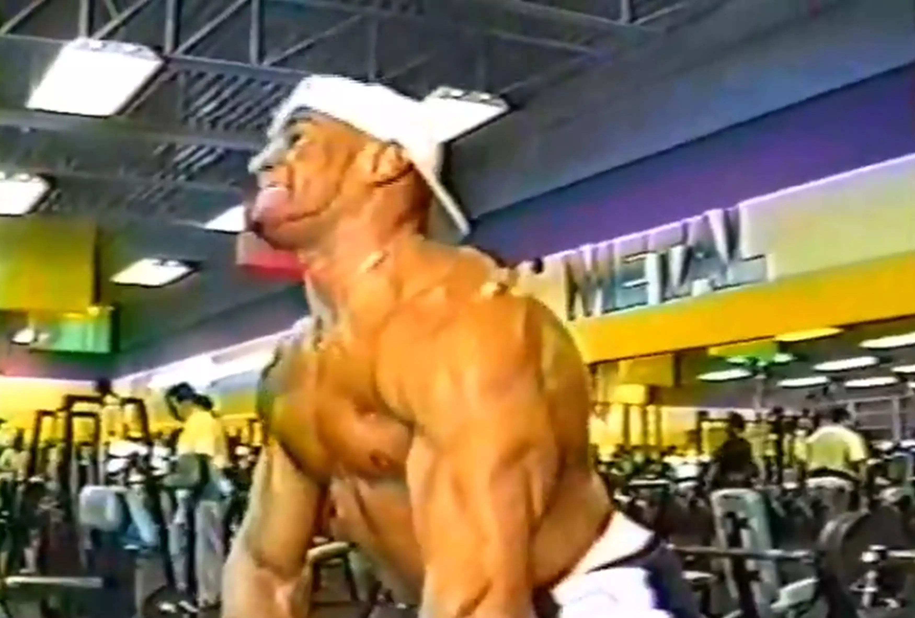 John DePass, now 46, in a bodybuilding video from 22 years ago.