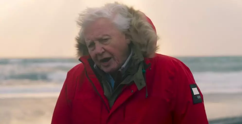 Sir David Attenborough said storms were getting worse due to climate change (