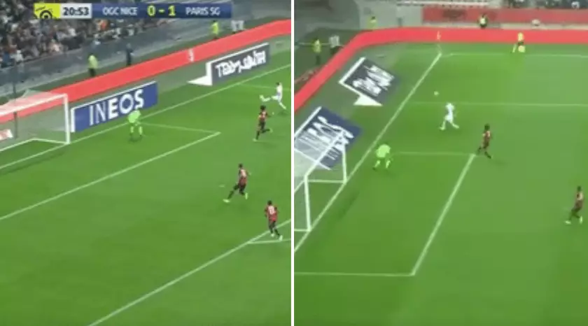 Angel Di Maria Scores Stunning Lobbed Goal In PSG's Rout Against Nice