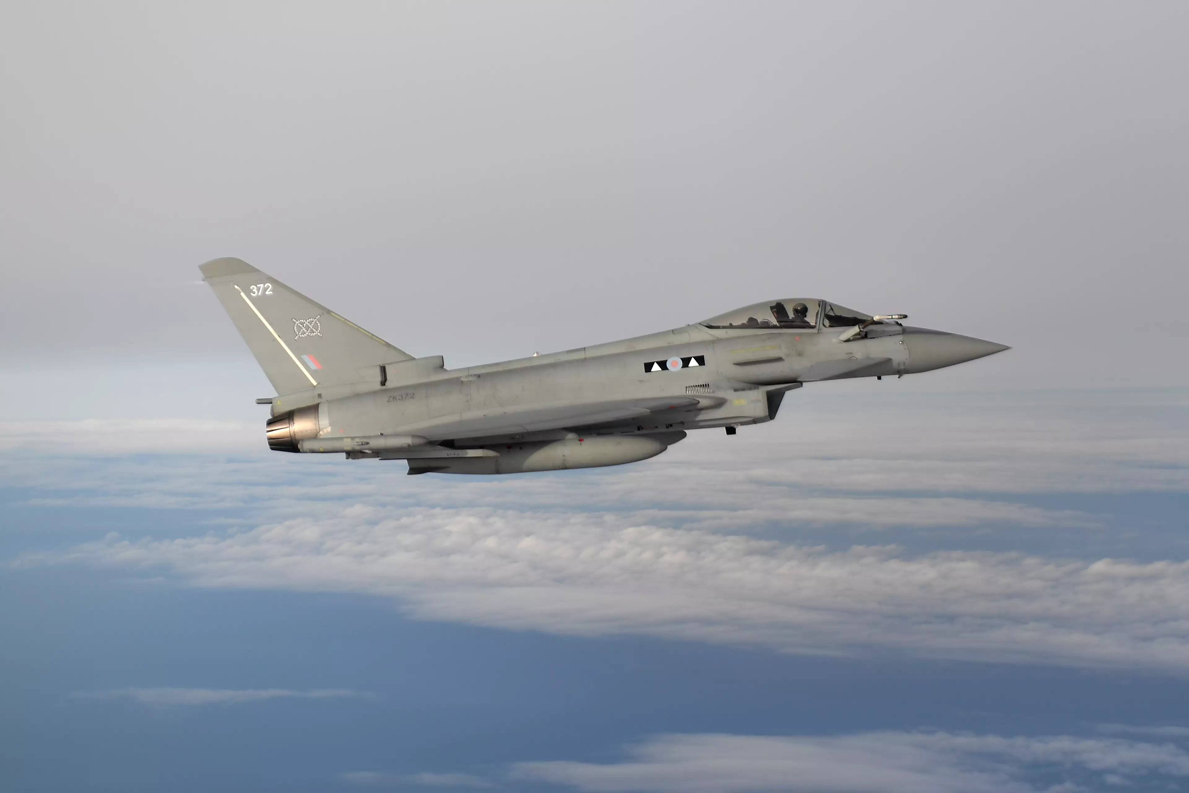 The loud noise was a sonic boom caused by an RAF Typhoon plane.